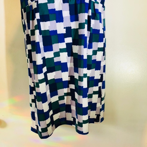 Boutique-Tracy Negoshian Kayla dress-paint Blocks - Picture 4 of 8